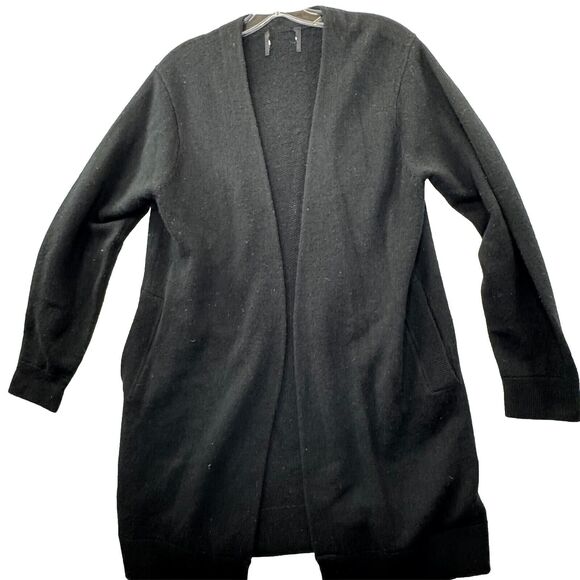 Monrow Merino Wool And Cashmere Blend Open Front Cardigan Sweater Women’s Medium - Picture 1 of 11